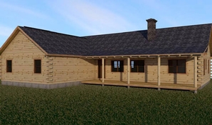 Lakeland Log Home Floorplan