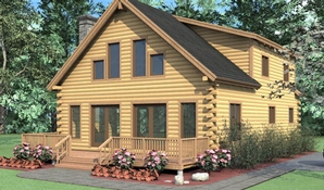 Piedmont Log Home Floorplan